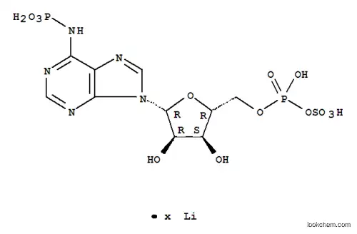 Molecular Structure of 109434-21-1 (ADENOSINE 3'-PHOSPHATE 5'-PHOSPHOSULFATE  LITHIUM)