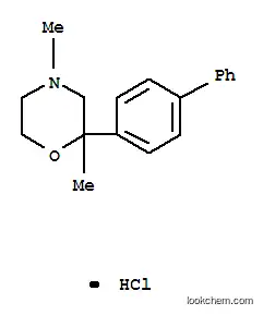Molecular Structure of 109461-28-1 (2-biphenyl-4-yl-2,4-dimethylmorpholine hydrochloride)