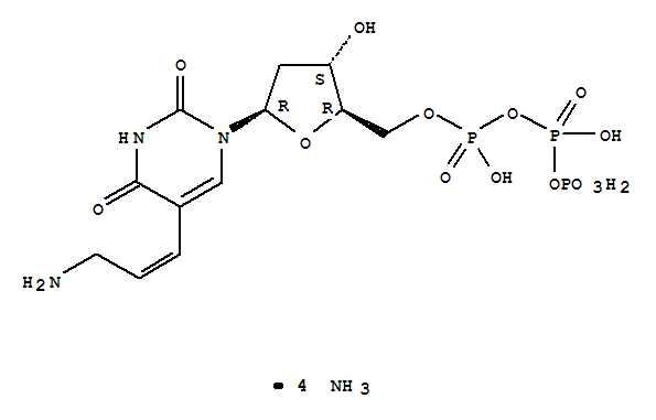 Uridine5'-(tetrahydrogen triphosphate), 5-(3-amino-1-propenyl)-2'-deoxy-,tetraammonium salt (9CI)