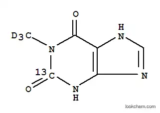 Molecular Structure of 109987-37-3 (1-METHYLXANTHINE-D3)