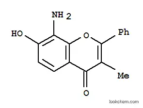 Molecular Structure of 110197-04-1 (4H-1-Benzopyran-4-one,8-amino-7-hydroxy-3-methyl-2-phenyl-(9CI))