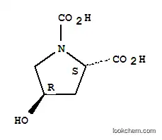 Molecular Structure of 110776-12-0 (1,2-Pyrrolidinedicarboxylicacid,4-hydroxy-,(2S-trans)-(9CI))