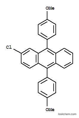 Molecular Structure of 110904-87-5 (9,10-Bis(4-methoxyphenyl)-2-chloroanthracene)