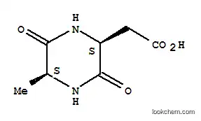 Molecular Structure of 110954-19-3 (2-Piperazineaceticacid,5-methyl-3,6-dioxo-,(2S,5S)-(9CI))