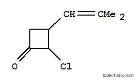 Molecular Structure of 111545-32-5 (Cyclobutanone,  2-chloro-3-(2-methyl-1-propenyl)-  (9CI))