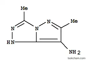 Molecular Structure of 111628-46-7 (1H-Pyrazolo[5,1-c]-1,2,4-triazol-7-amine,  3,6-dimethyl-)
