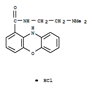 10H-Phenoxazine-1-carboxamide,N-[2-(dimethylamino)ethyl]-, hydrochloride (1:1)