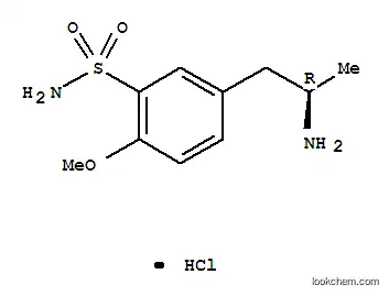 Molecular Structure of 112101-75-4 ((R)-(+)-5-(2-AMINOPROPYL)-2-METHOXYBENZENE SULFONAMIDE HYDROCHLORIDE)