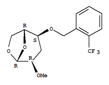 1,6-ANHYDRO-3-DEOXY-2-O-METHYL-4-O-[[2-(TRIFLUOROMETHYL)PHENYL]METHYL]-SS-D-RIBO-HEXOPYRANOSE