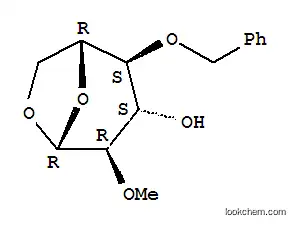 Molecular Structure of 112339-05-6 (.beta.-D-Glucopyranose, 1,6-anhydro-2-O-methyl-4-O-(phenylmethyl)-)