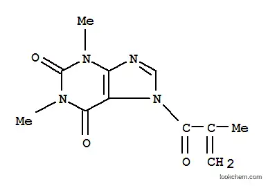 Molecular Structure of 112384-44-8 (1H-Purine-2,6-dione,  1,3-dimethyl-7-(2-methyl-1-oxo-2-propenyl)-  (9CI))