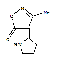 5(4H)-Isoxazolone, 3-methyl-4-(2-pyrrolidinylidene)-
