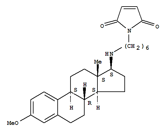 1-(6-(((8R,9S,13S,14S,17S)-3-Methoxy-13-methyl-7,8,9,11,12,13,14,15,16,17-decahydro-6H-cyclopenta[a]phenanthren-17-yl)amino)hexyl)-1H-pyrrole-2,5-dione