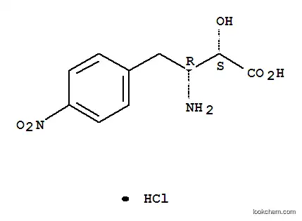Molecular Structure of 112898-11-0 ((2S,3R)3-amino-2-hydroxy-4-(4-nitrophenyl)butyric acid.HCl)