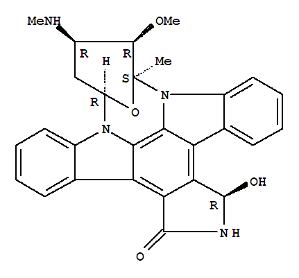 9,13-Epoxy-1H,9H-diindolo[1,2,3-gh:3',2',1'-lm]pyrrolo[3,4-j][1,7]benzodiazonin-1-one,2,3,10,11,12,13-hexahydro-3-hydroxy-10-methoxy-9-methyl-11-(methylamino)-,(3R,9S,10R,11R,13R)- cas  112953-11-4