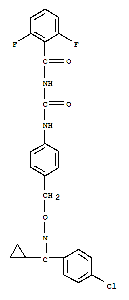 N-[[4-[[[(4-chlorophenyl)-cyclopropyl-methylidene]amino]oxymethyl]phen yl]carbamoyl]-2,6-difluoro-benzamide