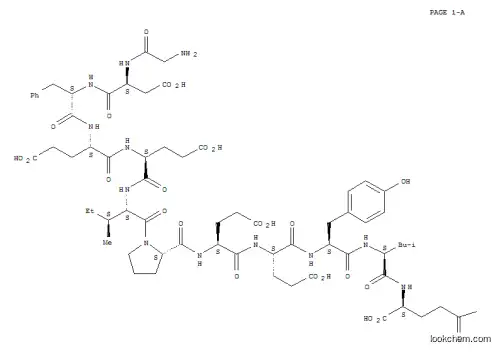 Glycyl-alpha-aspartylphenylalanyl-alpha-glutamyl-alpha-glutamylisoleucylprolyl-alpha-glutamyl-alpha-glutamyltyrosylleucylglutamine