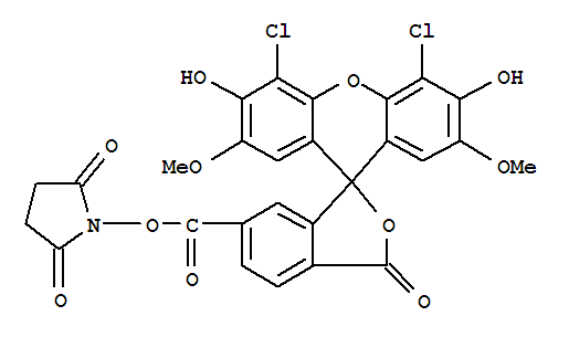 (2,5-dioxopyrrolidin-1-yl) 4',5'-dichloro-3',6'-dihydroxy-2',7'-dimethoxy-1-oxospiro[2-benzofuran-3,9'-xanthene]-5-carboxylate