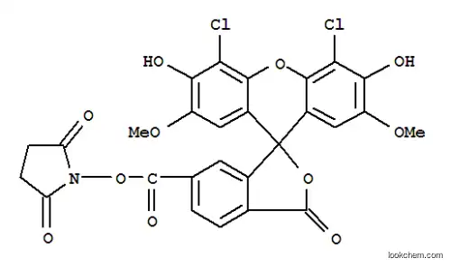 Molecular Structure of 113394-23-3 (6-CARBOXY-4',5'-DICHLORO-2',7'-DIMETHOXYFLUORESCEIN, SUCCINIMIDYL ESTER)