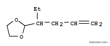 Molecular Structure of 113419-41-3 (1,3-Dioxolane,  2-(1-ethyl-3-butenyl)-  (9CI))