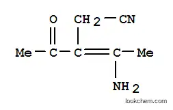 Molecular Structure of 113618-90-9 (3-Pentenenitrile, 3-acetyl-4-amino- (9CI))