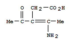 3-Pentenoic  acid,  3-acetyl-4-amino-