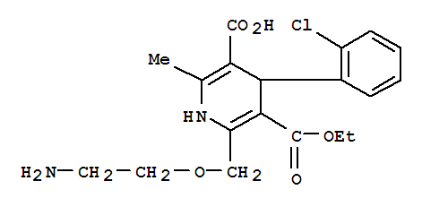 3,5-Pyridinedicarboxylicacid, 2-[(2-aminoethoxy)methyl]-4-(2-chlorophenyl)-1,4-dihydro-6-methyl-,3-ethyl ester