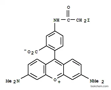 Molecular Structure of 114458-99-0 (Tetramethylrhodamine-5-iodoacetamidedihydroiodide(5-TMRIA))