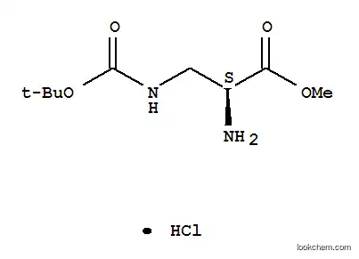 Molecular Structure of 114559-25-0 (H-DAP(BOC)-OME HCL)