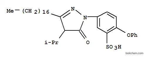 Molecular Structure of 115345-38-5 (1-(4-PHENOXY-3-SULFOPHENYL)-3-HEPTADECYL-4-ISOPROPYL-2-PYRAZOLIN-5-ONE)