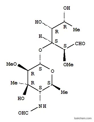 Molecular Structure of 115383-27-2 (N-formylkansosaminyl-(1-3)-2-O-methylrhamnopyranose)