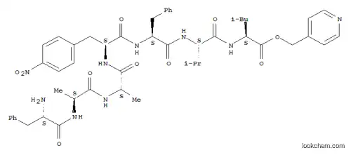 Molecular Structure of 115389-04-3 (PHE-ALA-ALA-P-NITRO-PHE-PHE-VAL-LEU 4-PYRIDYLMETHYL ESTER)