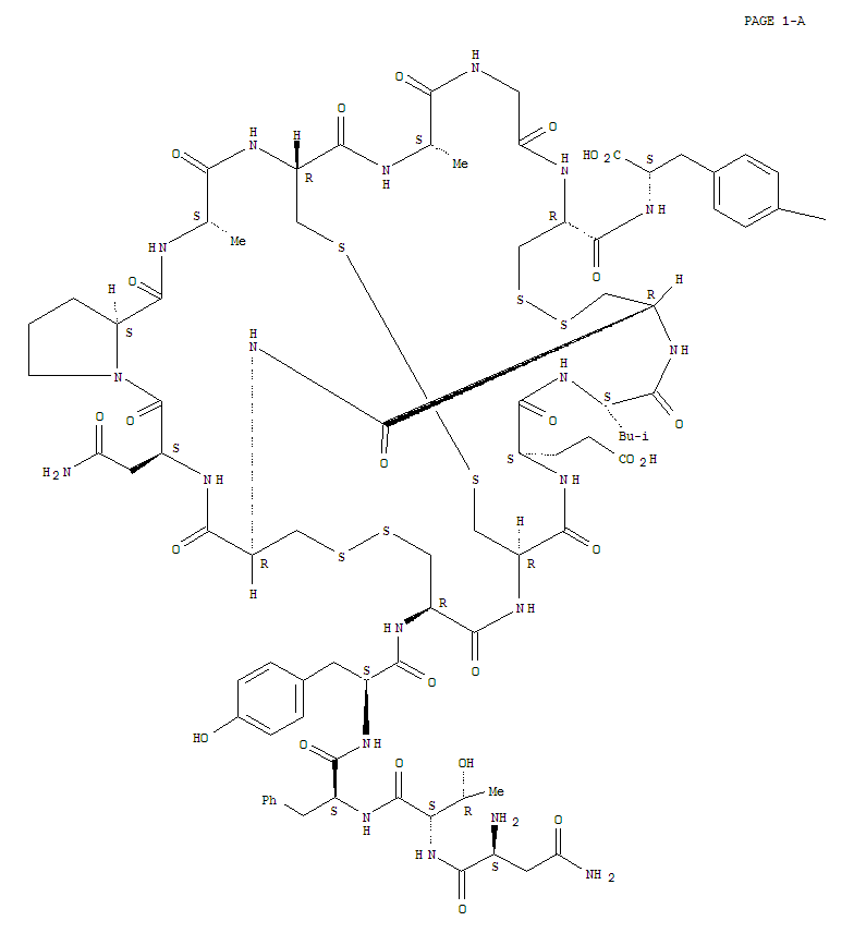L-Tyrosine,L-asparaginyl-L-threonyl-L-phenylalanyl-L-tyrosyl-L-cysteinyl-L-cysteinyl-L-a-glutamyl-L-leucyl-L-cysteinyl-L-cysteinyl-L-asparaginyl-L-prolyl-L-alanyl-L-cysteinyl-L-alanylglycyl-L-cysteiny