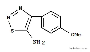 Molecular Structure of 115842-95-0 (4-(4-METHOXYPHENYL)-1,2,3-THIADIAZOL-5-AMINE)