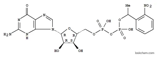 Molecular Structure of 115850-14-1 ([1-(2-Nitrophenyl)-ethyl]-guanosine-5''-diphosphoric acid disodium salt)