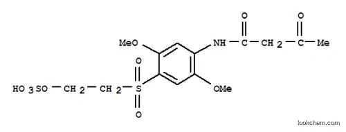 Molecular Structure of 116390-88-6 (2-(2,5-dimethoxy-4-(3-oxobutanamido)phenylsulfonyl)ethyl hydrogen sulfate)