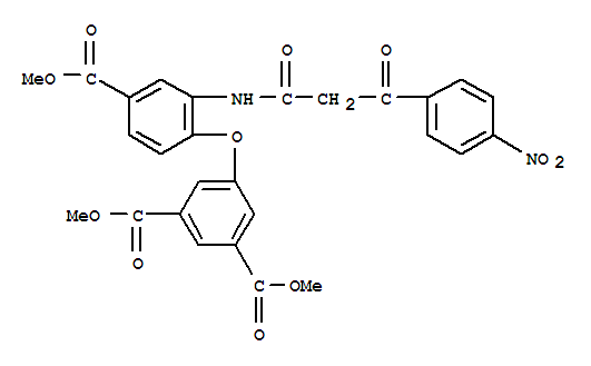 METHYL-3-[2-(4-NITROBENZOYL)ACETAMINO]-4-[3,5-DICARBOXYMETHYL)-PHENOXY]-BENZOATE