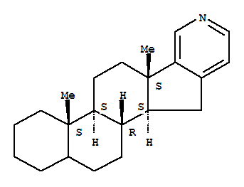 Molecular Structure of 117527-93-2 (Androst-16-eno[17,16-c]pyridine(9CI))