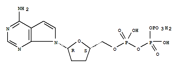 Triphosphoricacid,P[[(2S,5R)-5-(4-amino-7H-pyrrolo[2,3-d]pyrimidin-7-yl)tetrahydro-2-furanyl]methyl]ester