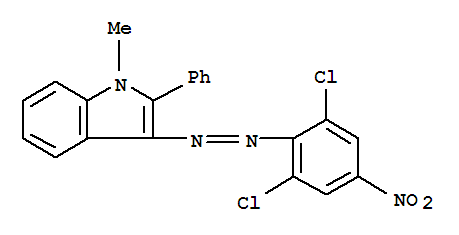 3-(2,6-DICHLORO-4-NITROPHENYLAZO)-1-METHYL-2-PHENYLINDOLE