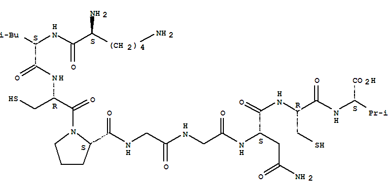 Molecular Structure of 117627-63-1 (Sperm-activatingpeptide A (Glyptocidaris crenularis egg jelly coat reduced) (9CI))