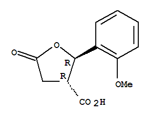 (2S,3S)-2-(2-methoxyphenyl)-5-oxotetrahydrofuran-3-carboxylic acid