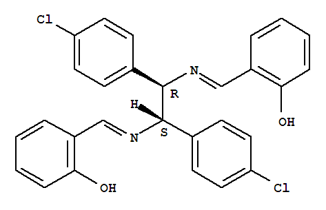Phenol,2,2'-[[1,2-bis(4-chlorophenyl)-1,2-ethanediyl]bis(nitrilomethylidyne)]bis-,(R*,S*)- (9CI)