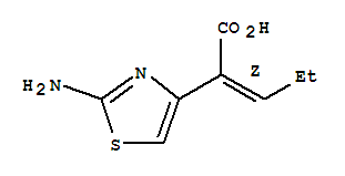 (Z)-2-(2-Aminothiazol-4-yl)-2-pentenoic acid