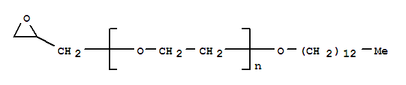 Molecular Structure of 118197-18-5 (Poly(oxy-1,2-ethanediyl),a-(oxiranylmethyl)-w-(tridecyloxy)- (9CI))