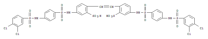 Benzenesulfonic acid,2,2'-(1,2-ethenediyl)bis[5-[[[4-[[(3,4-dichlorophenyl)sulfonyl]amino]phenyl]sulfonyl]amino]-