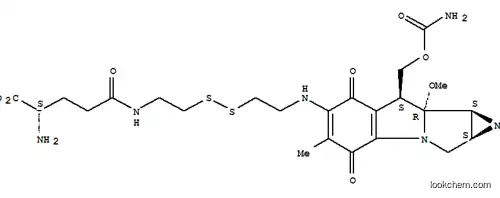 Molecular Structure of 118359-59-4 (7-N-[2-[[2-(gamma-L-Glutamylamino)ethyl]dithio]ethyl]mitomycin C)