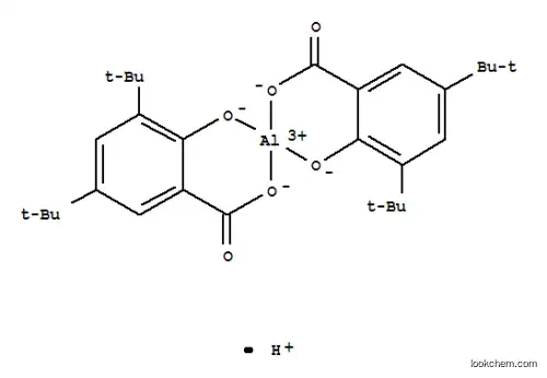 Molecular Structure of 118422-20-1 (Hydrogen(T-4)-bis[3,5-bis(1,1-dimethylethyl)-2-hydroxybenzoato(2-)-O1, O2]aluminate(1-))