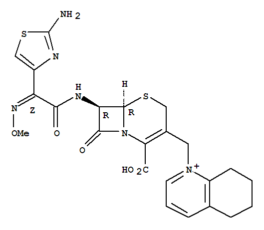 [6R-[6alpha,7beta(Z)]]-1-[[7-[[(2-Amino-4-thiazolyl)(methoxyimino)acetyl]amino]-2-carboxy-8-oxo-5-thia-1-azabicyclo[4.2.0]oct-2-en-3-yl]methyl]-5,6,7,8-tetrahydroquinolinium