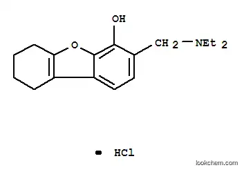 Molecular Structure of 118638-05-4 (3-[(diethylamino)methyl]-6,7,8,9-tetrahydrodibenzo[b,d]furan-4-ol hydrochloride)
